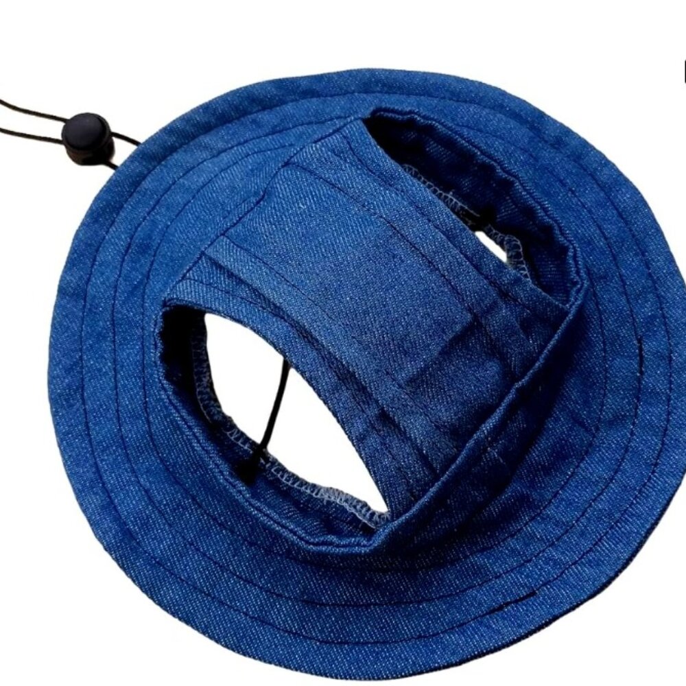 DENIM-JEAN DOG HAT (LIKE NEW!)